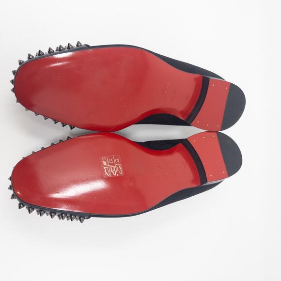 Christian Louboutin Spooky Mens Loafers with Spikes Black 42 EU - Picture 6 of 6